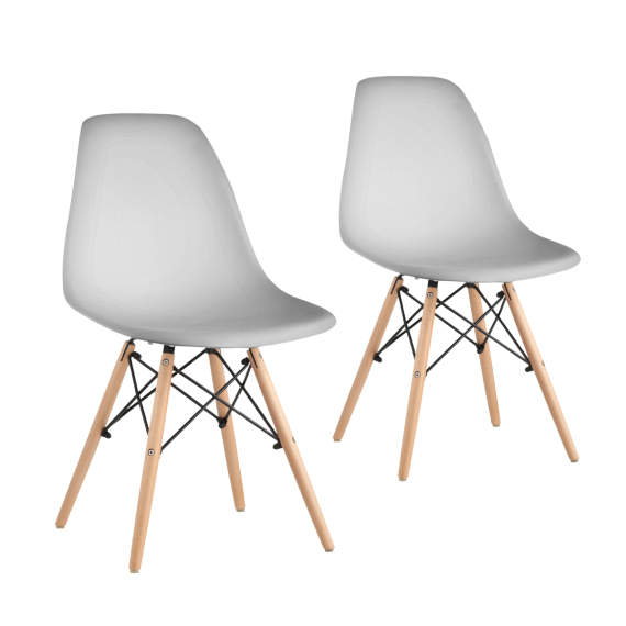 Кухонные стулья Ergozen Eames DSW Pro (2 шт комплект) серый